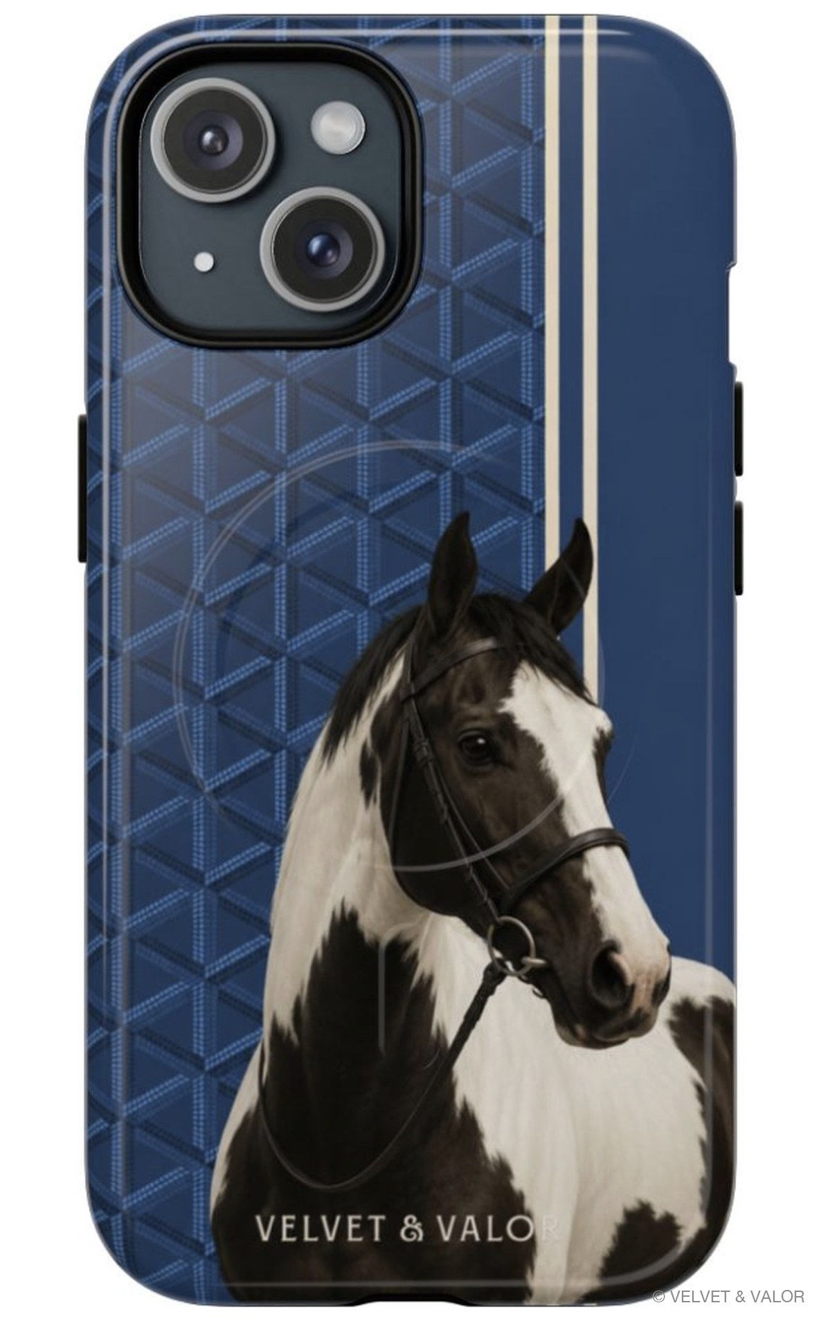 Noble Steed Blue horse iPhone case