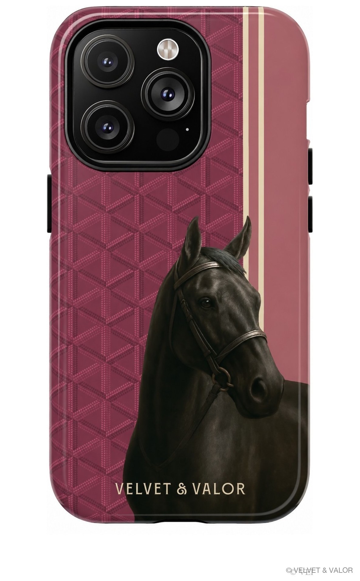 Noble Steed Pink horse iPhone case