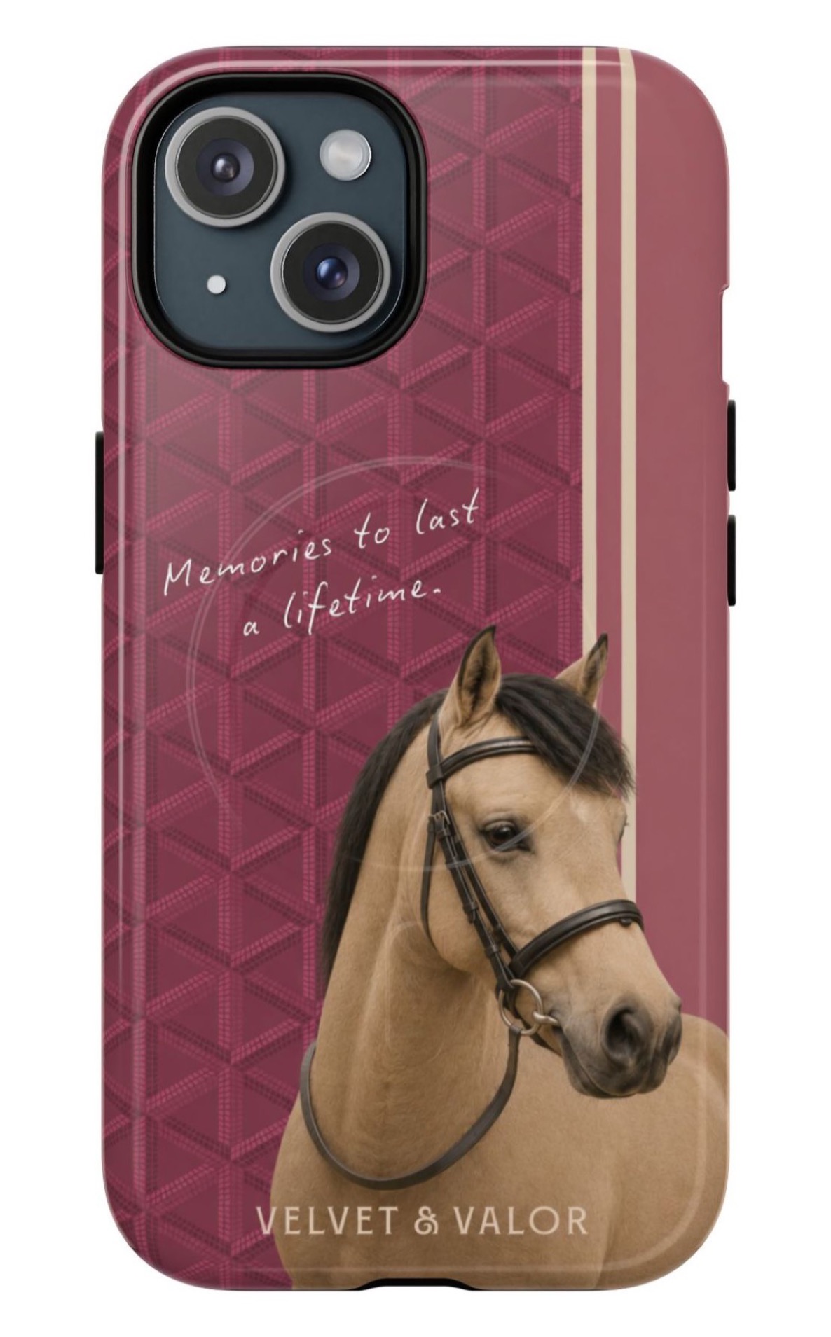 Pink case with handwritten quote