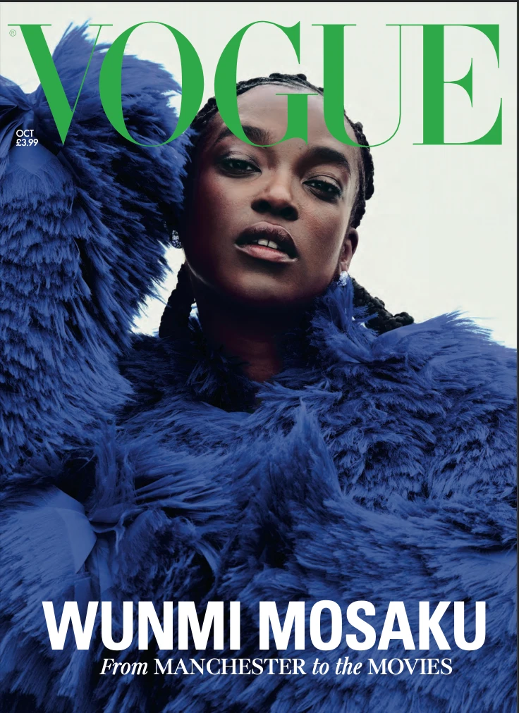 British Vogue, October 2026 cover featuring Wunmi Mosaku